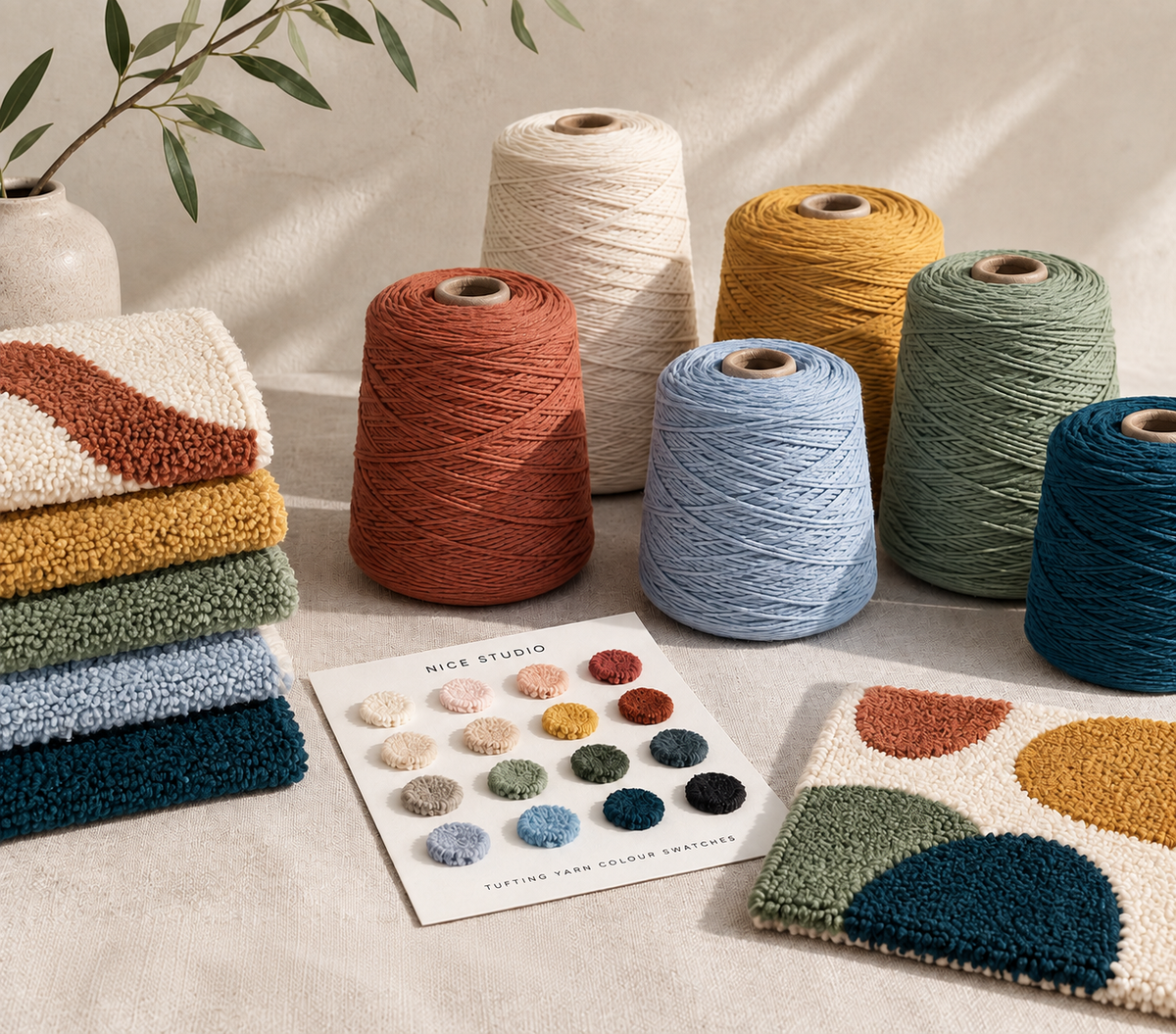 How to Choose Tufting Yarn Colours: A Simple Palette Guide for Beginners