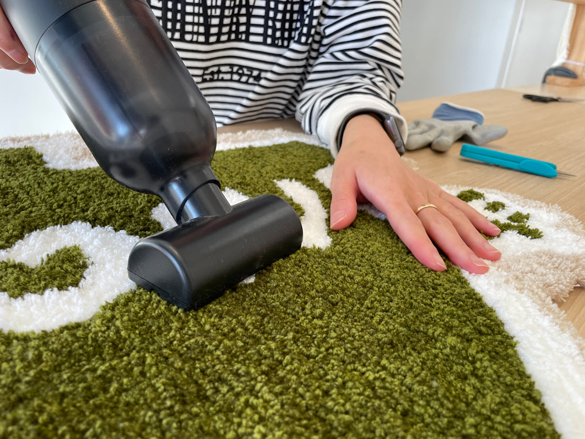 How to Finish a Tufted Rug at Home: Backing, Trimming and Adhesive